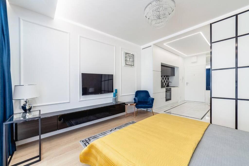 Stylowy Apartament Centrum Warszawy Z Tarasem Varsovia Exterior foto